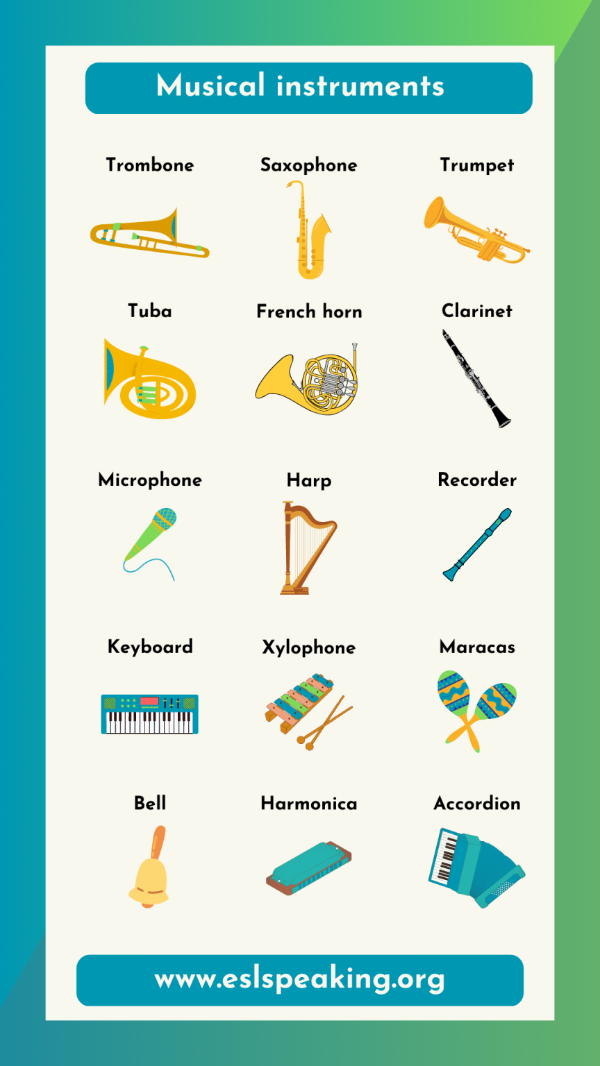 Names Of Instruments Musical Instrument List