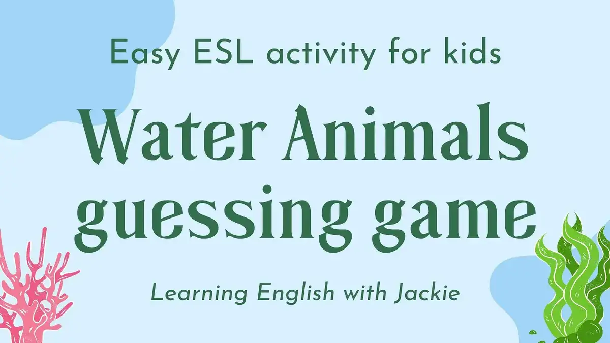 Animals Vocabulary Game (Difficult)  Fun ESL Animal Guessing Quiz &  Activities