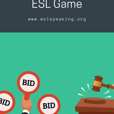 Vocabulary Auction | Fun Game for ESL Students