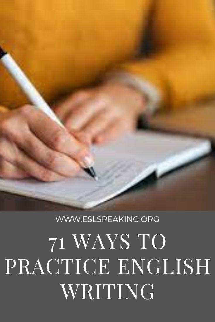 learn writing english online