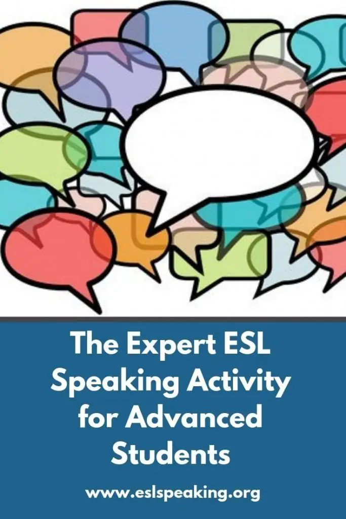 The Expert Speaking Activity: Try out this fun ESL Activity Today!