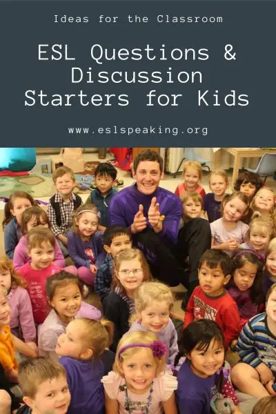 Discussion Starters for Children | ESL Conversation Topics for Kids