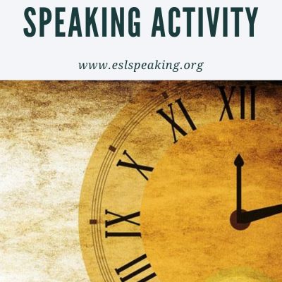 Just a Minute Game | ESL Speaking Activity