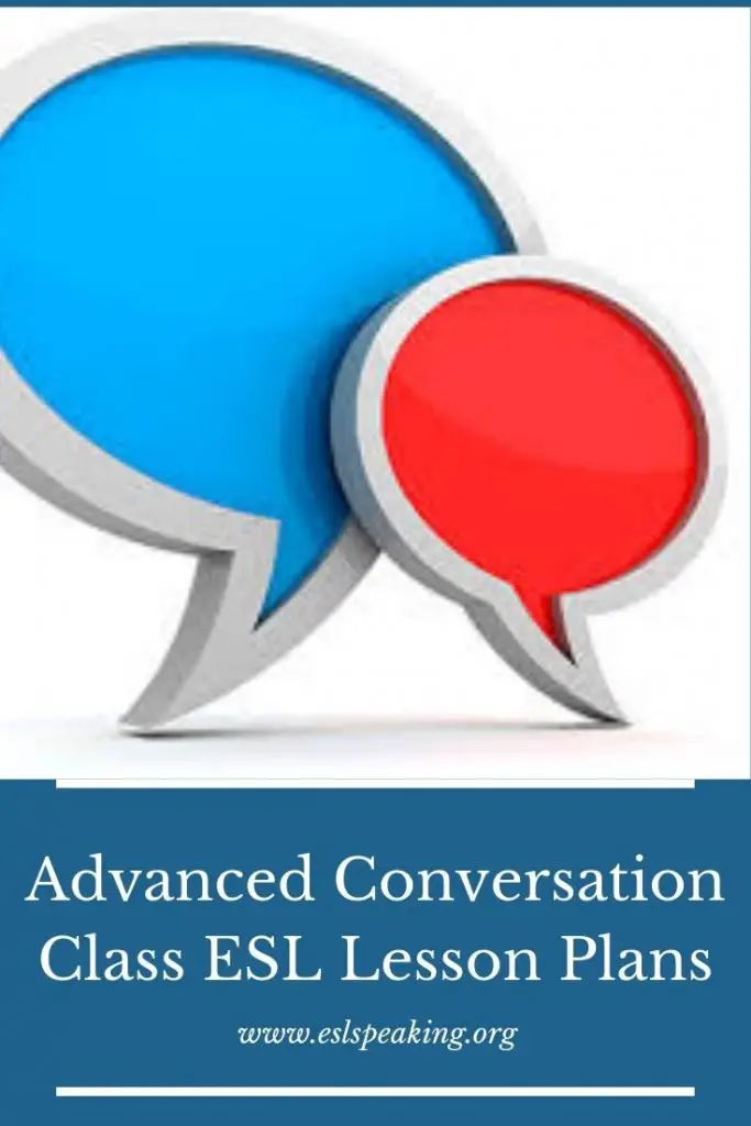 Advanced English Conversation Lesson Plan ESL Conversation Lessons   Esl Conversation Class 