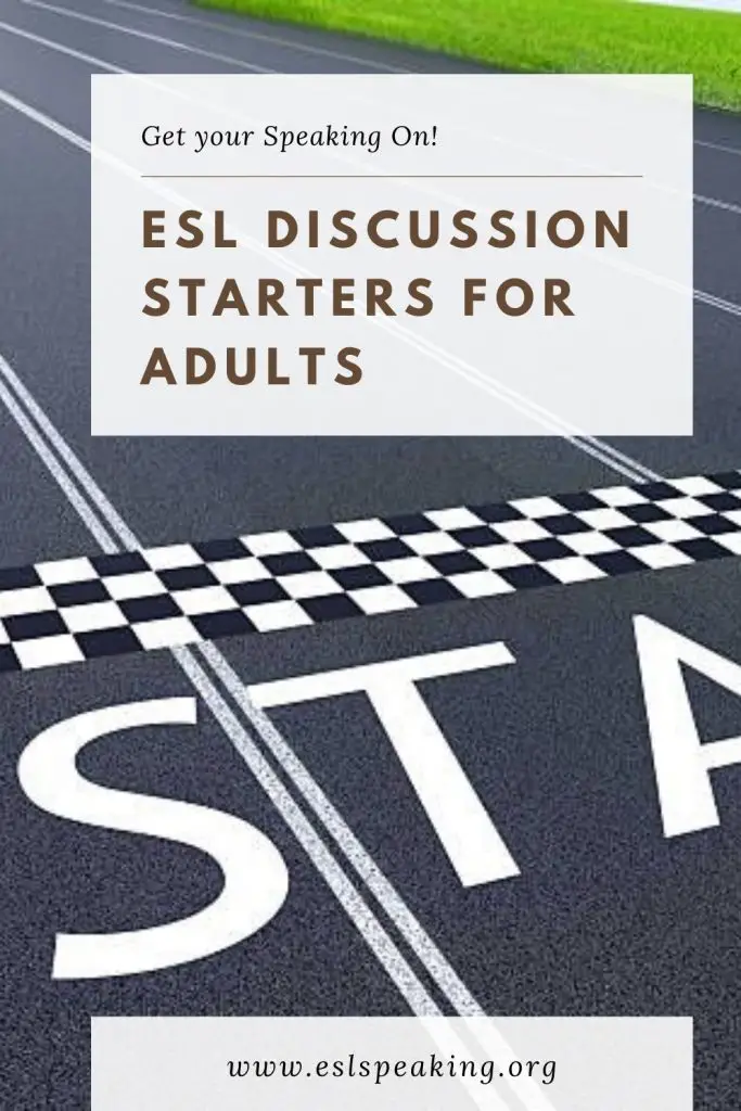 Conversation Starters For Adults ESL Conversation Topic