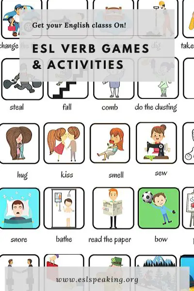 ESL Verb Games & Activities | Teaching Verbs To ESL Students