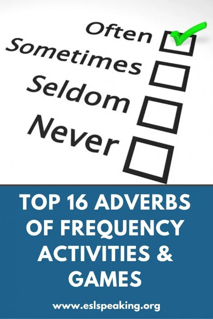 Adverbs Of Frequency Activities Games Lesson Plans Worksheets