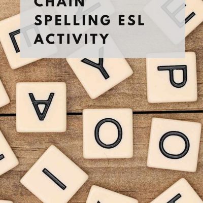 Chain Spelling Activity for English Learners