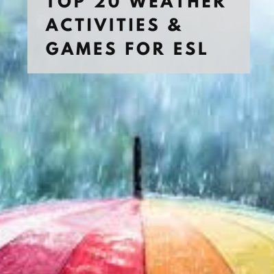ESL Weather Games, Activities, Worksheets and Lesson Plans