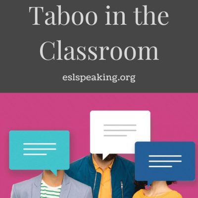 ESL Taboo Game for Kids & Adults | Taboo for the Classroom