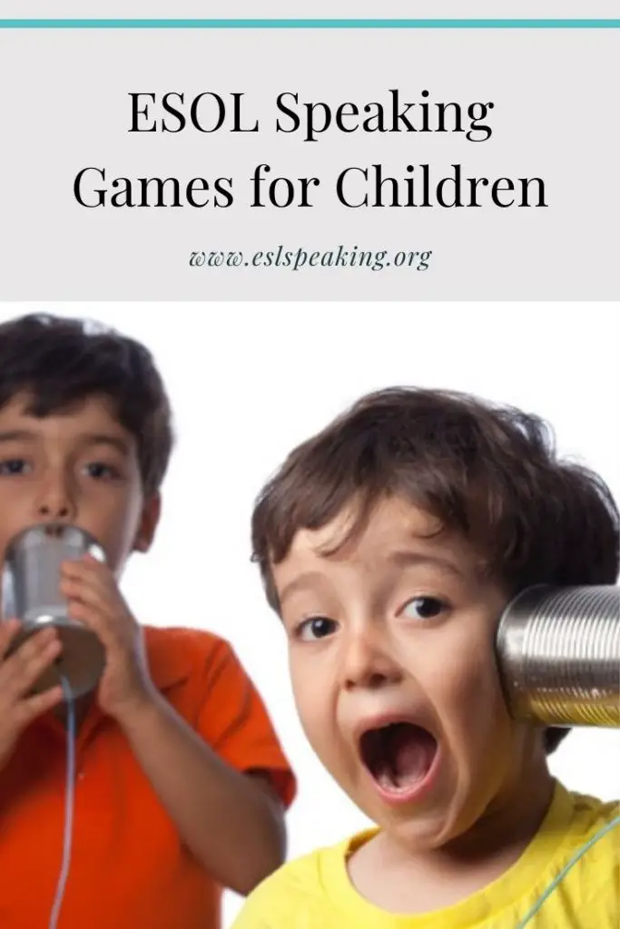 ESL Speaking Games, Activities, and Resources for English Teachers