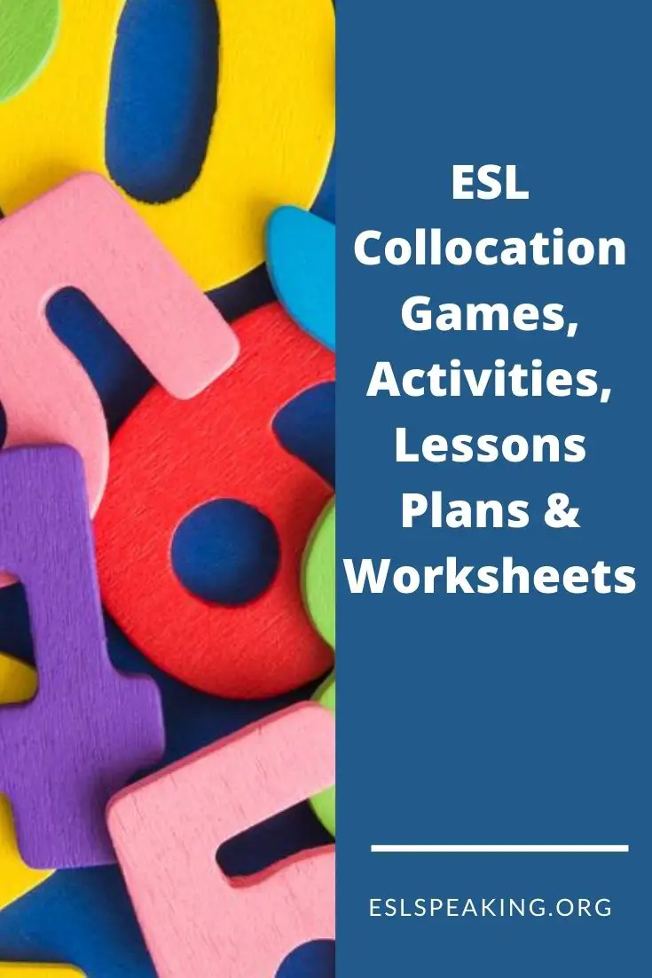 English Collocation Activities, Games, Lesson Plans & Worksheets