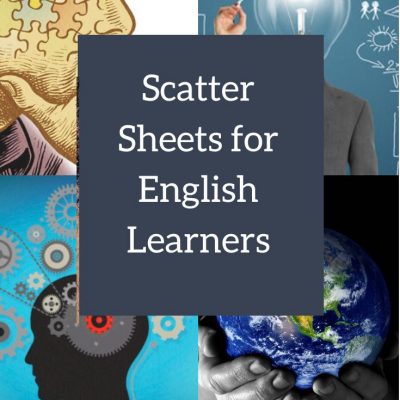 Scatter Sheets for English Learners | Vocab Sheets High-Level Students