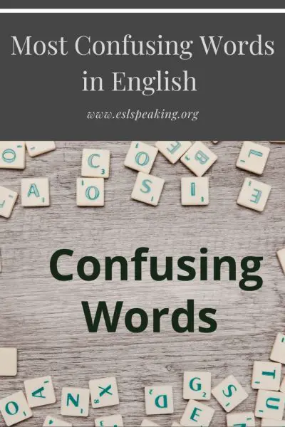 Confusing English Words and Word Pairs: Level up your Vocab!