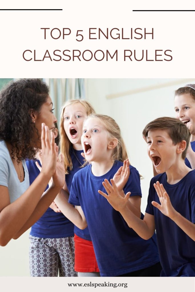 english classroom rules