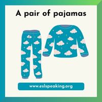 a pair of pajamas clipart 