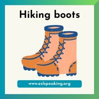 hiking boots clipart