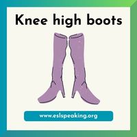 knee high boots clipart