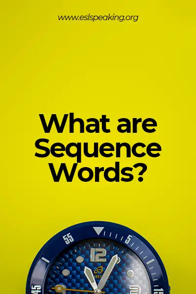 what are sequence words