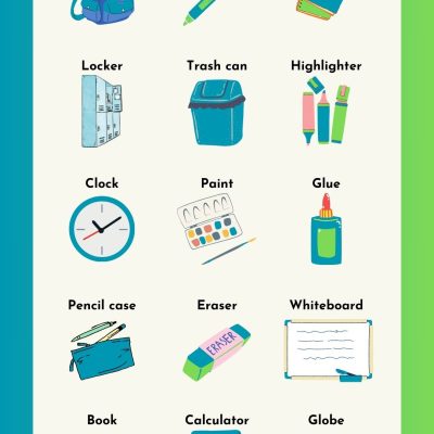 Classroom Things in English | List of Objects with Pictures